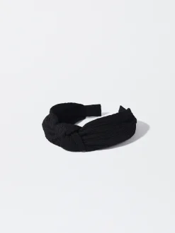 PARFOIS Diadema Ancha Nudo Negro Cheap