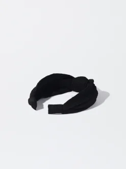PARFOIS Diadema Ancha Nudo Negro Cheap