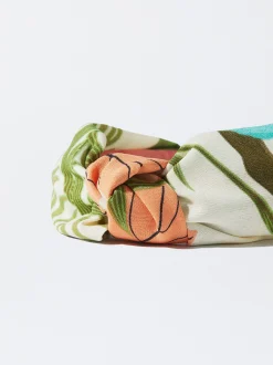 PARFOIS Diadema Con Nudo Estampada Multicor Outlet