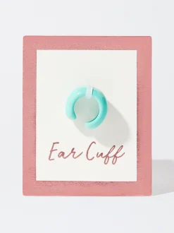 PARFOIS Ear Cuff De Resina Verde Shop