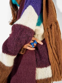 PARFOIS Exclusivo Online - Anillo Lazo Metalizado Azul Cheap