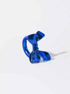 PARFOIS Exclusivo Online - Anillo Lazo Metalizado Azul Cheap