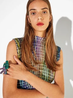 PARFOIS Exclusivo Online - Anillo Maxi Lazo Verde Sale