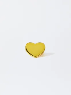 PARFOIS Exclusivo Online - Anillo Coraz&oacute;n Metalizado Dorado Discount