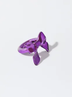 PARFOIS Exclusivo Online - Anillo Lazo Metalizado Fucsia Best