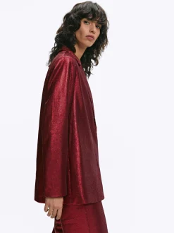 PARFOIS Exclusivo Online - Blazer De Lentejuelas Rojo Outlet