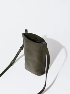 PARFOIS Exclusivo Online - Bolso Para M&oacute;vil De Piel Caqui New