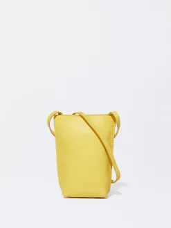 PARFOIS Exclusivo Online - Bolso Para M&oacute;vil De Piel Amarillo Shop