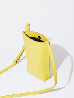 PARFOIS Exclusivo Online - Bolso Para M&oacute;vil De Piel Amarillo Shop