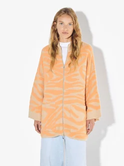 PARFOIS Exclusivo Online - C&aacute;rdigan De Punto Jacquard Naranja Best