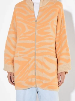 PARFOIS Exclusivo Online - C&aacute;rdigan De Punto Jacquard Naranja Best