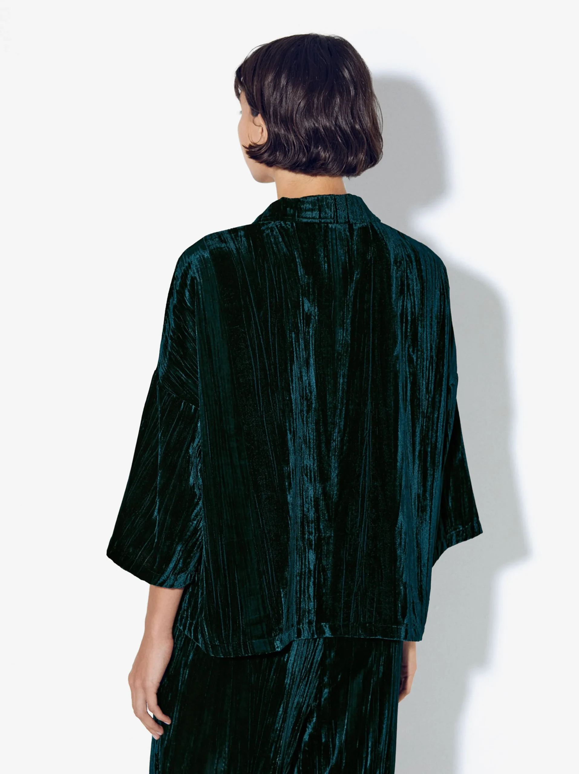 PARFOIS Exclusivo Online - Camisa De Terciopelo Azul Flash Sale