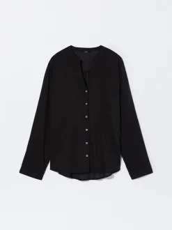 PARFOIS Exclusivo Online - Camisa Algod&oacute;n Manga Larga Negro Discount