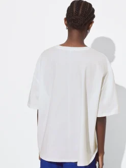 PARFOIS Exclusivo Online - Camiseta Algod&oacute;n Con Bolsillo Blanco Clearance