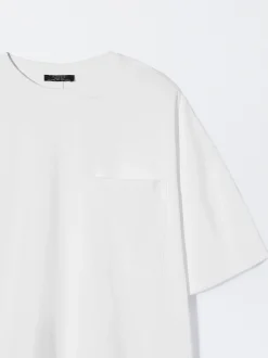 PARFOIS Exclusivo Online - Camiseta Algod&oacute;n Con Bolsillo Blanco Clearance