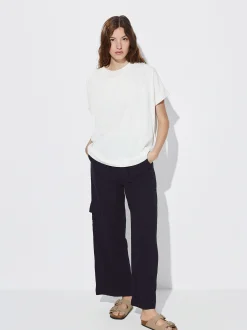 PARFOIS Exclusivo Online - Camiseta Lyocell Blanco Cheap