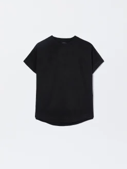 PARFOIS Exclusivo Online - Camiseta Lyocell Negro New