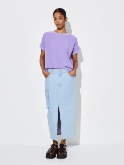 PARFOIS Exclusivo Online - Camiseta Lyocell Violeta Fashion