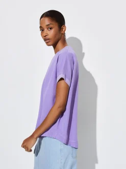 PARFOIS Exclusivo Online - Camiseta Lyocell Violeta Fashion