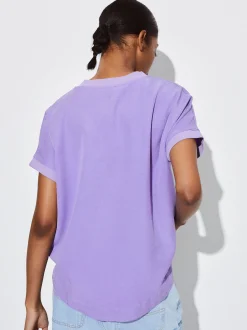 PARFOIS Exclusivo Online - Camiseta Lyocell Violeta Fashion