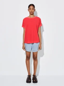 PARFOIS Exclusivo Online - Camiseta Lyocell Rojo Outlet
