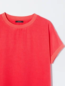 PARFOIS Exclusivo Online - Camiseta Lyocell Rojo Outlet