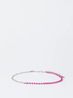 PARFOIS Exclusivo Online - Cintur&oacute;n Met&aacute;lico Con Charms Rosa Outlet