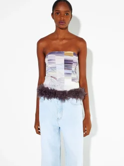 PARFOIS Exclusivo Online - Cintur&oacute;n Con Pelo Violeta Outlet