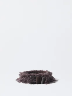 PARFOIS Exclusivo Online - Cinturón Con Pelo Violeta Outlet