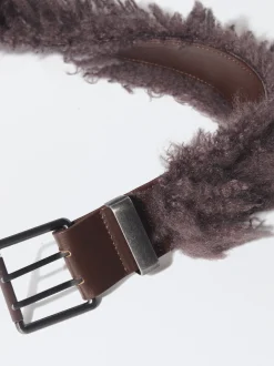 PARFOIS Exclusivo Online - Cinturón Con Pelo Violeta Outlet