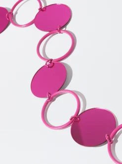 PARFOIS Exclusivo Online - Cintur&oacute;n Metalizado Espejo Rosa Flash Sale
