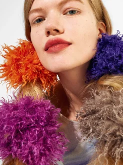 PARFOIS Exclusivo Online - Coletero Fruncido Con Pelo Violeta Store