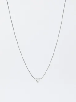 PARFOIS Exclusivo Online - Collar Personalizable Acero Coraz&oacute;n Plateado Best