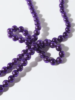 PARFOIS Exclusivo Online - Collar Largo Lazo Violeta Hot