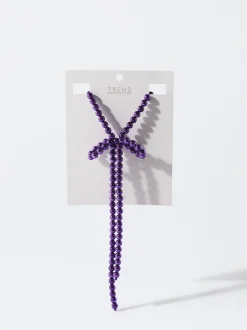 PARFOIS Exclusivo Online - Collar Largo Lazo Violeta Hot