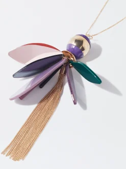 PARFOIS Exclusivo Online - Collar Multicolor Con Resina Multicor Flash Sale