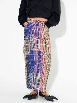 PARFOIS Exclusivo Online - Falda Larga Con Algod&oacute;n Multicor Cheap