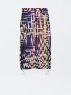 PARFOIS Exclusivo Online - Falda Larga Con Algod&oacute;n Multicor Cheap