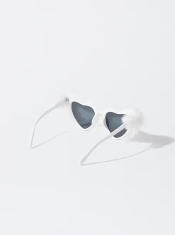 PARFOIS Exclusivo Online - Gafas De Sol Cor&aacute;zon Con Pelo Blanco Hot
