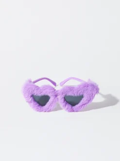 PARFOIS Exclusivo Online - Gafas De Sol Cor&aacute;zon Con Pelo Violeta Fashion