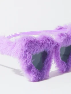 PARFOIS Exclusivo Online - Gafas De Sol Cor&aacute;zon Con Pelo Violeta Fashion