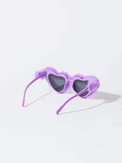 PARFOIS Exclusivo Online - Gafas De Sol Cor&aacute;zon Con Pelo Violeta Fashion