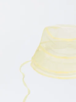 PARFOIS Exclusivo Online - Gorro Bucket Organza Amarillo Online