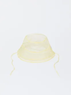 PARFOIS Exclusivo Online - Gorro Bucket Organza Amarillo Online