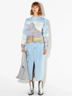 PARFOIS Exclusivo Online - Jersey De Punto Estampado Crudo Sale