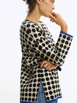 PARFOIS Exclusivo Online - Jersey Jacquard Cuello De Pico Negro Clearance