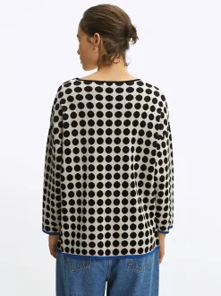 PARFOIS Exclusivo Online - Jersey Jacquard Cuello De Pico Negro Clearance