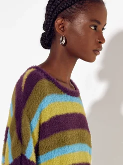 PARFOIS Exclusivo Online - Jersey Efecto Pelo Con Rayas Multicor New