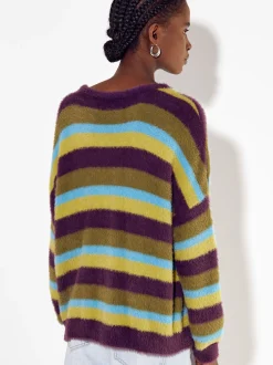 PARFOIS Exclusivo Online - Jersey Efecto Pelo Con Rayas Multicor New