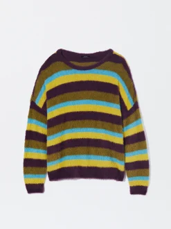 PARFOIS Exclusivo Online - Jersey Efecto Pelo Con Rayas Multicor New